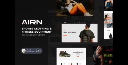 AIRN - Sports Clothing & Fitness Equipment Shopify