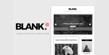 Blank Gray-style Tumblr Theme