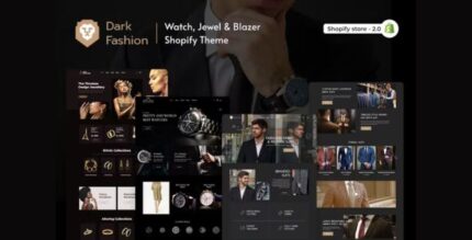 Dark Fashion - Watch, Jewel & Blazer Shopify Them
