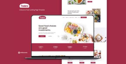 Foodera — Unbounce Food Landing Page Template