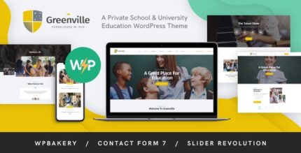 Greenville Private School & University Education WordPress Theme