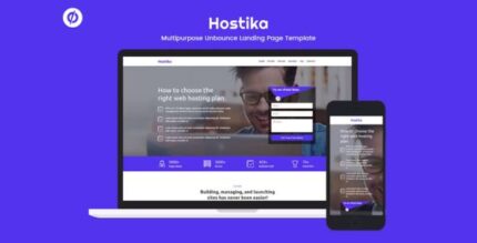 Hostika — Unbounce Landing Page Template