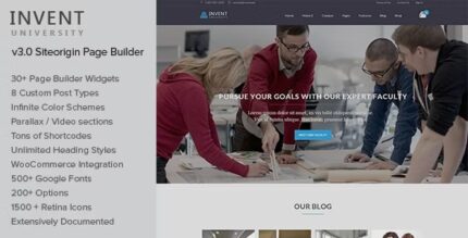 Invent - Education Course College WordPress Theme