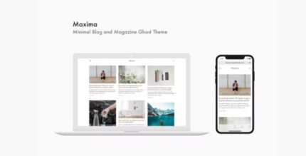 Maxima - Minimal Blog and Magazine Ghost Theme