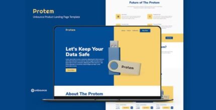 Protem — Unbounce Product Landing Page Template
