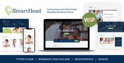 SmartHead Tutoring Service & Online School Education WordPress Theme