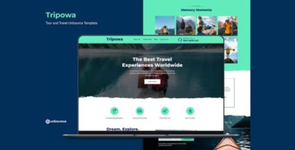 Tripowa — Tour and Travel Unbounce Template