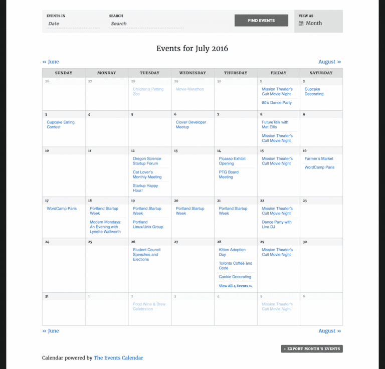 The Events