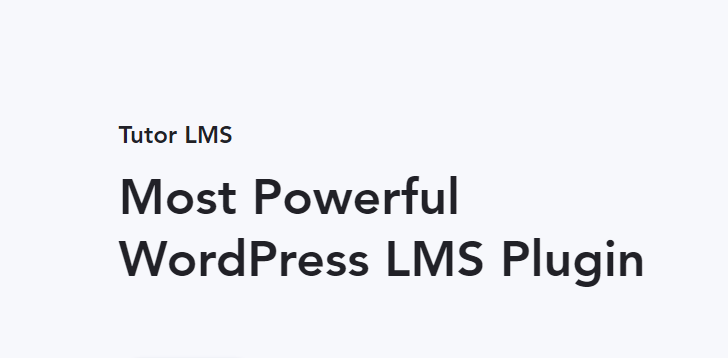 Tutor LMS Pro