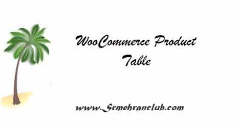WooCommerce Product Table